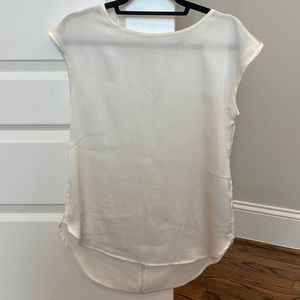 White Silk Top
